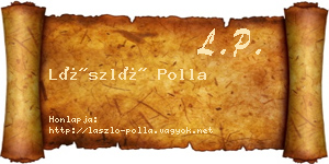 László Polla névjegykártya